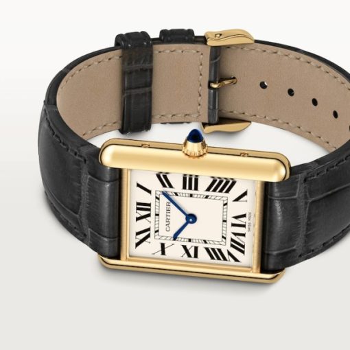 Cartier Tank Louis Men Quartz White Alligator Watch - Image 5