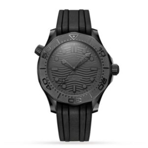 Omega Seamaster Men Automatic Black Rubber Watch