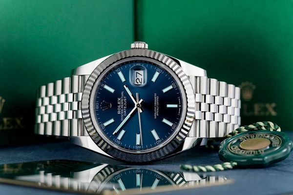 DateJust 41mm blue dial jubilee - Image 6