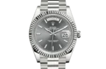 DAY-DATE 40 mm stainless steel grey dial