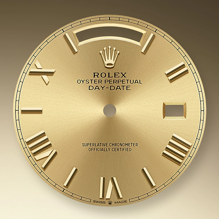 DAY-DATE 40 gold roman dial - Image 6